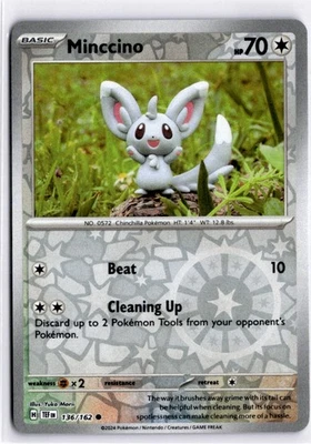 Minccino Common SV05: Temporal Forces 136/162 NM - Image 1 of 2
