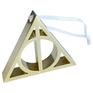 Harry Potter Wizarding World Deathly Hallows Hallmark Ornament Premium Brass - Picture 1 of 3