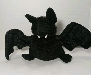 Ganz Webkinz Murciélago HM367 Negro con Alas Posables Sin Código 8" Juguete de Peluche - Imagen 1 de 5