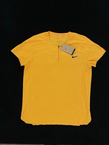 NUOVO Nike Court Slam Dri-Fit Tennis Polo Meridiana Giallo Uomo Taglia L DX5523-717 - Foto 1 di 6
