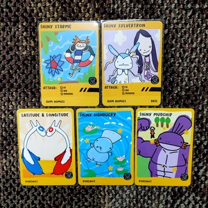 Pokenots Esclusivo Patreon Promo - 5 Pokemon Fan Made Derpy - Foto 1 di 2