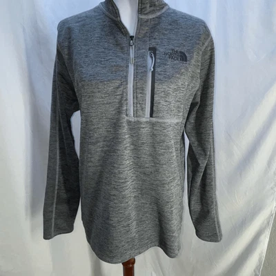 The North Face Canyonlands 1/2 Zip Pullover Men Gray Pullover Fleece Sz M jacket - Image 1 of 4