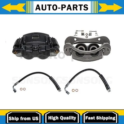 Pinza de freno delantera con mangueras lado conductor pasajero se adapta a GMC Canyon 2,8 L 3,5 L Foto 1 de 4