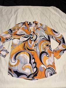Nuevo Guess Marciano Paisley Fantasía Tachonado Transparente Manga Larga S - Imagen 1 de 8
