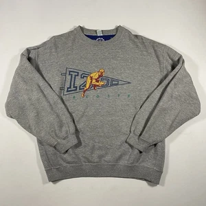 Vintage Izod Lacoste Logo Grey Pullover Sweater Men’s L Made In USA - Picture 1 of 7