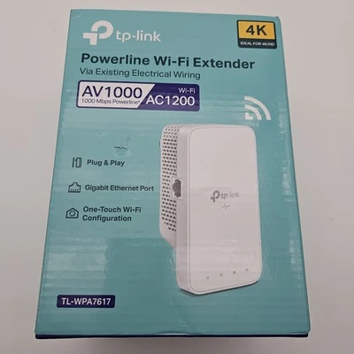 TP-Link TL-WPA7617KIT Powerline Wi-Fi Extender AV1000 AC1200 Gigabit OneMesh - Immagine 1 di 4