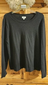 Womens J. Crew Teddie Sweater Black Size XL - Picture 1 of 3