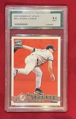 2000 Pacific Paramount Update - #60-U Roger Clemens AGS 9.0 MINT - Image 1 of 4