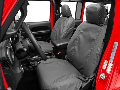 Cubiertas de asiento CoverCraft SeatSavers Jeep Wrangler JK 2008-2010 primera fila carbón  Foto 1 de 4