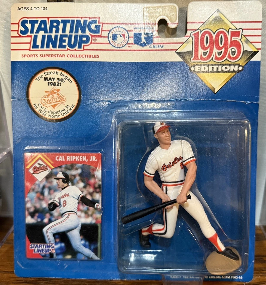 Figura Kenner Cal Ripken Jr 1995 alineación inicial "Streak" Baltimore Orioles SLU Foto 1 de 1