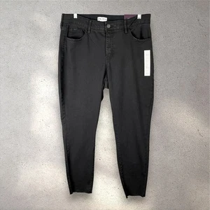 Ava & Viv Black Mid-Rise Skinny Womens Size 17 Stretch Denim NWT Minimalist Chic - Picture 1 of 8