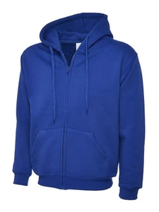 Uneek - Sweatshirt Berzip Hoodie Dewasa Uniseks Klasik - 50% Poliester 50% Kapf - Picture 1 of 1