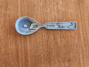 Norwegian Pewter Spoon Norge Nord Kapp Tinn - Made in Norway - Picture 1 of 4