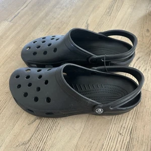 Zapatos Zueco Vintage Crocs Clásicos Negros Sin Cordones Para Hombre Talla 13 HECHOS EN EE. UU. Nuevos - Imagen 1 de 11