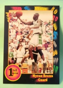 1992 Wild Card Collegiate - Myron Brown #104 - Slippery Rock University - Picture 1 of 2