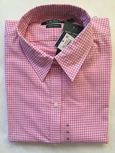 NEU Ralph Lauren LS Damen Kleid Shirt mit Knopfleiste weiß rosa - xsmall - Bild 1 von 5