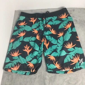 Costume da bagno Hurley Boardshorts uomo logo coulisse cerniera tasca surf taglia 32 - Foto 1 di 8