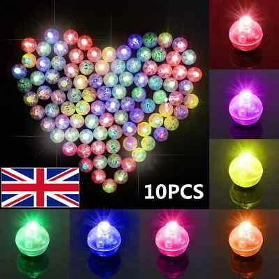 2/10X Battery Powered Mini LED Light Small Ball Glowing Lights Party Bag Filler - Image 1 of 4
