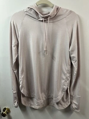 Women's~Athleta~Uptempo  Pink Hoodie Thumb Slit Pullover Sweatshirt Medium M - Image 1 of 4