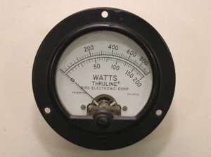 Bird Thruline Genuine Meter Face 30uA- p/n 2080-043-Excellent - Picture 1 of 4
