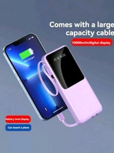 10000 mAh Portable Charger With Fast Charging Technology Compatible With iPhone - Picture 1 of 5