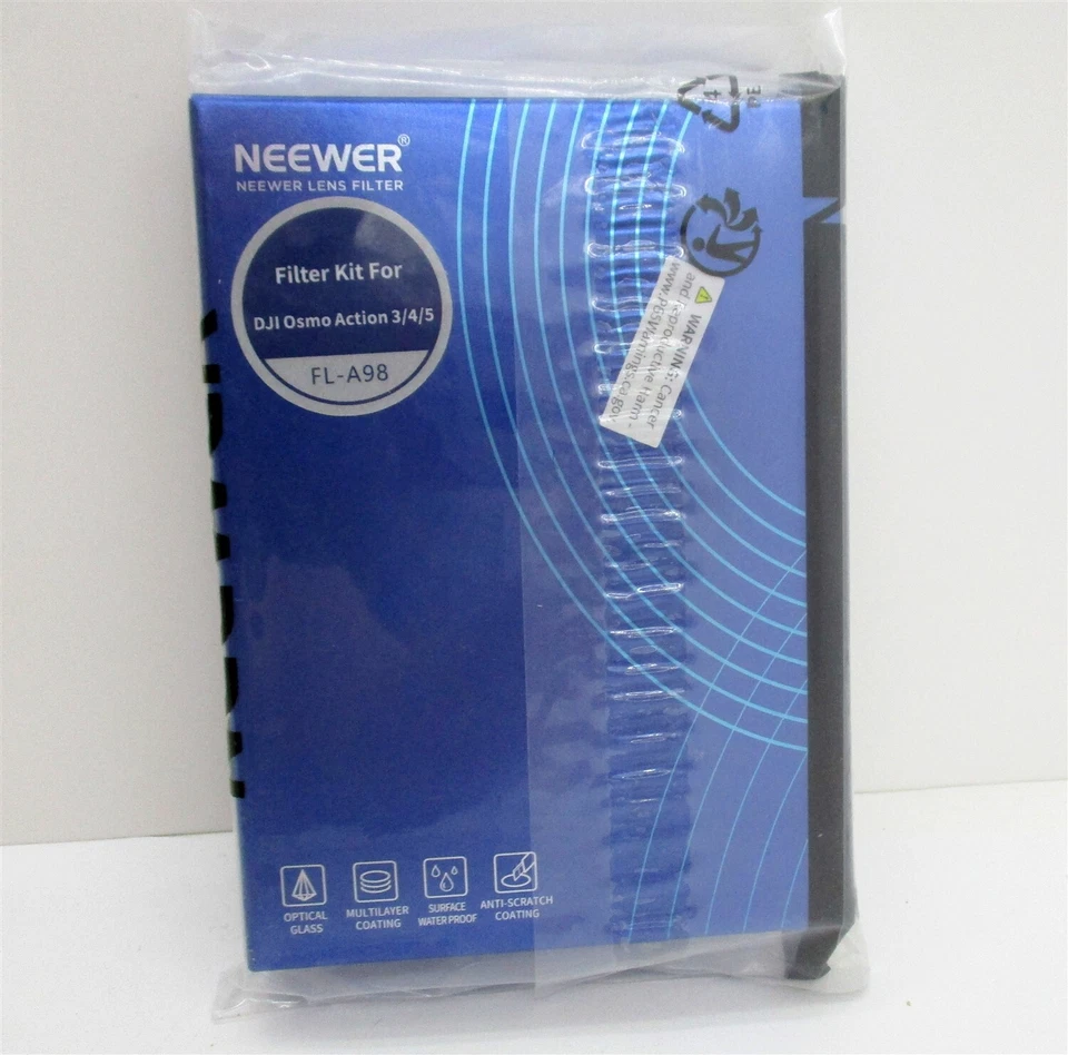 Kit de filtro NEEWER para DJI Osmo Action 3/4/5 FL-A98  Foto 1 de 1