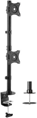 Vivo Dual Computer Monitor Desk Mount Stand Vertical for 2Screens Up to27'' - Image 1 of 4