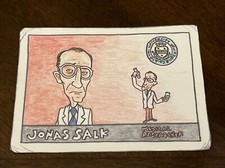 Gummy Arts Trading Card 2022 Jonas Salk 1955 Topps Style