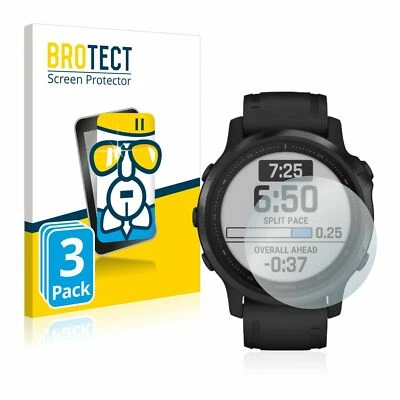 Garmin fenix 6S Pro, 3 x Protector de pantalla de vidrio premium BROTECT® AirGlass® Foto 1 de 4