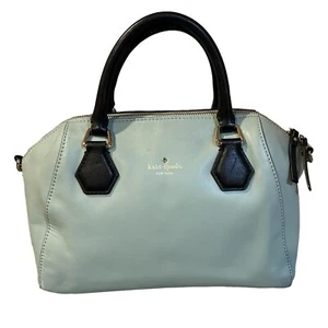 Kate Spade Catherine Street Pippa Handtasche Umhängetasche Mint Hellgrün Leder Schwarz - Bild 1 von 18