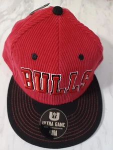 Chicago Bulls Ultra Hame NBA Licensed Cord Mütze Snap Back One Size Rot Neu - Bild 1 von 7
