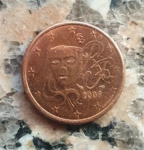 Moneda de 5 céntimos Francia 2009 Raro Muy Buen estado - Imagen 1 de 2