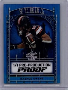Rashod Owens 2024 Leaf Football 1/1 Pre Production Proof - Picture 1 of 1