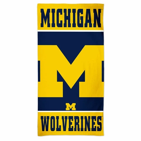MICHIGAN WOLVERINES 30"X60" SPECTRA BEACH TOWEL NEW WINCRAFT 👀 Cover