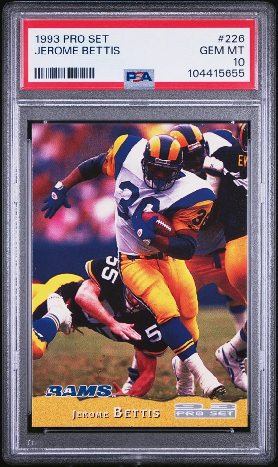 1993 Pro Set #226 Jerome Bettis - PSA 10 GEM MINT - RC ROOKIE - Image 1 of 1