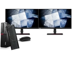 Lenovo AIO (Windows 11, Intel Core i7, 16GB, 256GB SSD+2TB, 2 x 24" Pro Monitor - Picture 1 of 1