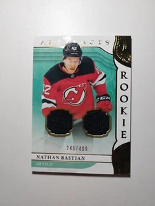 Nathan Bastian 2019-20 Artifacts ROOKIE Materials Gold Jersey Card #167 248/499 - Picture 1 of 2