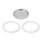 Aluminium Filter Replacement 57x49x4.5mm for 4-Cup Use Mocha Coffee Maker Pot