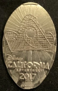 RETIRED SCREAMIN OVER CALIFORNIA CA ROLLER COASTER DL PRESSED NICKEL - Picture 1 of 2