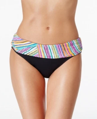 Traje de baño Anne Cole XS de varias rayas plegable hipster parte inferior de bikini para mujer $54 Foto 1 de 4