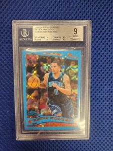 2005-06 Topps Chrome Blue XFractor #200 Deron Williams RC BGS 9 serial# 01/90 - Picture 1 of 2