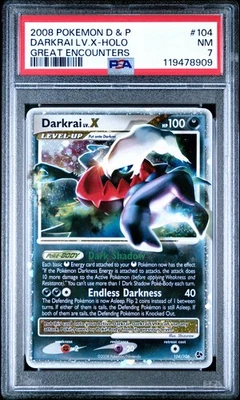 POKEMON GREAT ENCOUNTERS DARKRAI LV X #104 ULTRA RARE PSA 7 NM #119478909 - Image 1 of 2