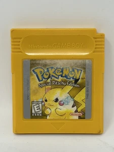 1999 Pokemon Yellow Authentic New Battery Gameboy Color Tested/cleaned - Picture 1 of 4