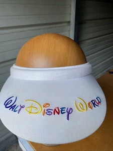 Visera/sombrero vintage oficial Walt Disney World blanco O/S - Imagen 1 de 8