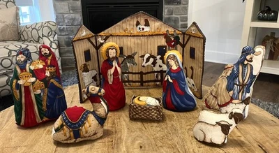 Vintage VIP Cranston Nativity Scene Cut & Sew Fabric Panel Cotton Christmas Set - Image 1 of 4