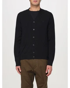 Dsquared2 Merino Wool VNeck Cardigan Men Black Sweaters - Picture 1 of 13