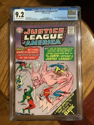 Justice League of America 37 CGC 9.2 NM- OW/W 1st Mr.Terrific 1965 JSA JLA - Image 1 of 2