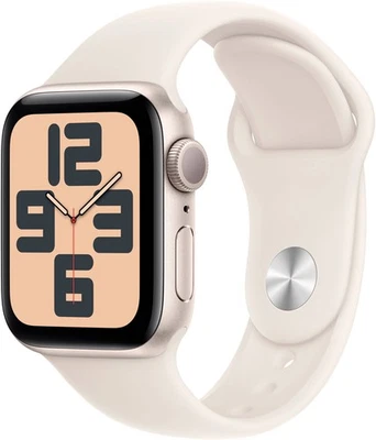 Apple Watch SE 2 40mm Starlight alumínio - pulseira esportiva Starlight MXEF3LL/A - Imagem 1 de 2