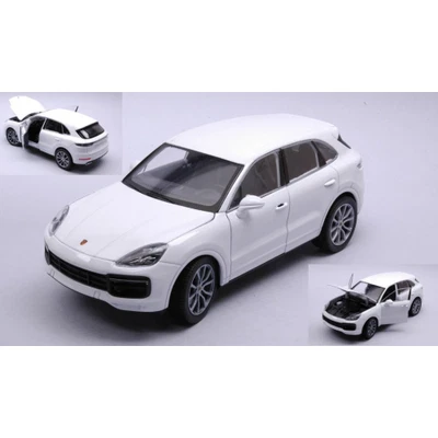 PORSCHE CAYENNE TURBO 2019 WHITE 1:24 Welly Auto Stradali Modellino Nuovo - Immagine 1 di 3