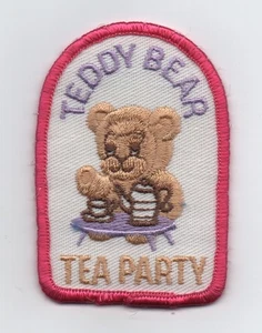 Teddy Bear Tea Party Patch, Girl Scouts of America, Used - Picture 1 of 1